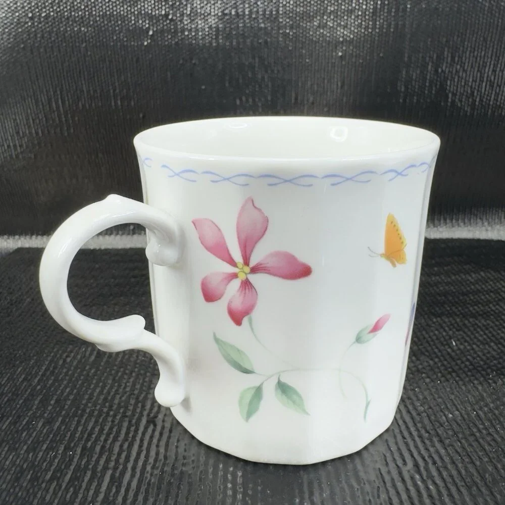 MIKASA Maxima‎ Super Strong Fine China Sorrento Coffee Mug Cup Set 2 Mugs Cups